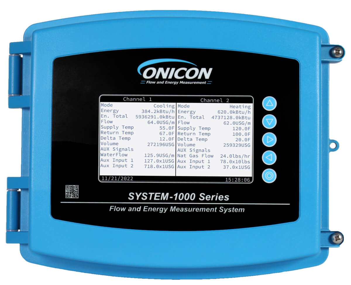 ONICON F-1200 / F-1200-10-E5-1221 Flow & Energy Measurement Sr. NO:  001081857