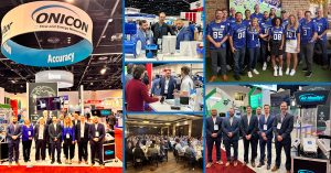 Collage of pictures from ONICON and AIr Monitor at teh AHR Expo 2025
